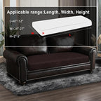 Leather Look Couch Cushion Covers Sofa Seat Slipcovers Sets Couches Furniture - Image 3
