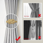 NICEEC 4 Pack Mini Magnetic Curtain Tiebacks Nordic Simple Style Drape Tie - Image 2