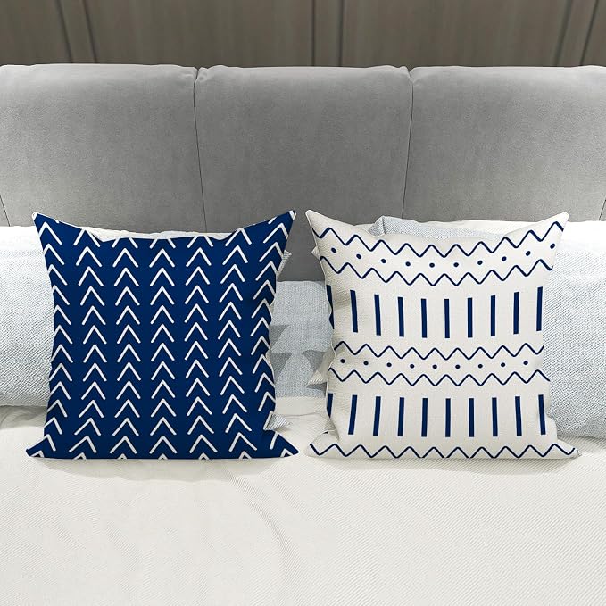 YCOLL Pillow Covers 20x20 Set of 4, Modern Sofa Throw Pillow Cover, Decorative - Image 2