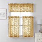 Lecloud Leia Dark Gold Sheer Valance - Image 2