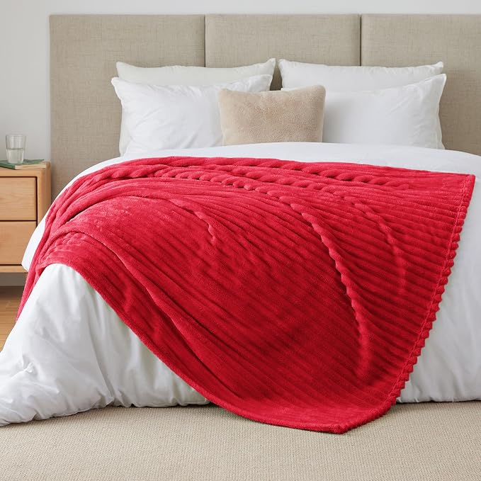 BEDELITE Twin Blanket for Couch & Bed, 300GSM Soft & Warm Fleece Blanket - Image 9