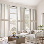 Cream Birch Blackout Curtains 72 Inches Extra Wide - Image 2