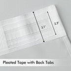 MIULEE Back Tab Light Blocking Curtains 102 Inch Long 2 Panels Set - Image 4