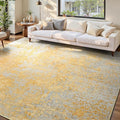 Ompaa Living Room Rug 6x9 Area Rug Washable Boho Carpet Non Slip Abstract by OmpaaHomeDecor