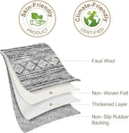 Nakagishi Bedroom Rug Area Rugs 4x6: Washable Boho Neutral Farmhouse Stain - Image 9