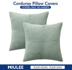 MIULEE Greyish Green Decorative Throw Pillow Covers 20x20 Inch - Image 6