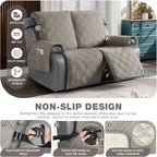 TAOCOCO 100% Waterproof Oversized Loveseat Recliner Cover, Non Slip Split Couch - Image 4