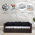 8Pcs Stretch Patio Cushion Covers, Outdoor Couch Covers Replacement, Outdoor - Image 3