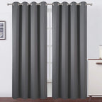 LEMOMO Grey Blackout Curtains/52 x 95 Inch/Set of 2 Panels Thermal Insulated by Lemomo