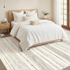 Nakagishi 5x8 Area Rug Living Room: Washable Boho Large Neutral Modern Soft - Image 5