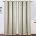 LEMOMO Light Beige Thermal Blackout Curtains/42 x 95 Inch/Set of 2 Panels Room by Lemomo