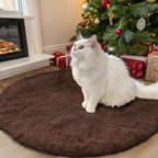 OLANLY Coffee Round Rugs for Bedroom by OLANLY