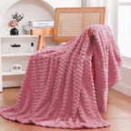 Dusty Pink Throw Blanket 50"×60" inches Gifts - Image 3