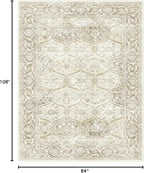 7x9 Machine Washable Non Slip Vintage Area Rugs - Image 2