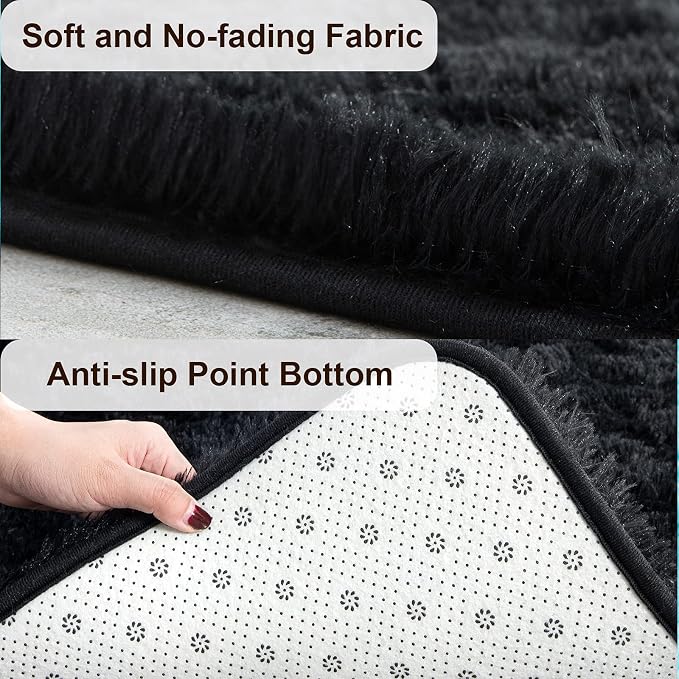 TWINNIS Super Soft Shaggy Rugs Fluffy Carpets, 3x5 Feet, Indoor Modern Plush - Image 2
