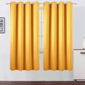 LEMOMO Yellow Thermal Blackout Curtains/52 x 72 Inch/Set of 2 Panels Room by Lemomo