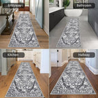 HEBE Hallway Runner Rug 2'8''x8' Washable Vintage Distressed Area Rugs Non Slip - Image 5