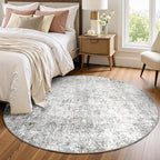 Washable Area Rugs 6ft Non-Slip Modern Abstract Soft - Image 3