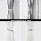 NICEEC 4 Pack Mini Magnetic Curtain Tiebacks Nordic Simple Style Drape Tie - Image 6