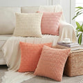 Fancy Homi 4 Packs Blush Pink Decorative Throw Pillow Covers 20x20 Inch by Fancy+Homi