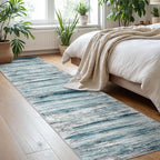 KOZYFLY Modern Abstract Runner Rug, 2x8 Kitchen Rugs Non-Slip Washable Soft - Image 7