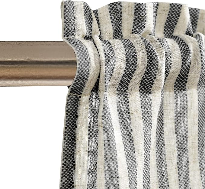 jinchan Linen Stripe Curtain Valance - Image 7