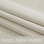 MIULEE Linen Texture 90 Inches Curtains - Image 5