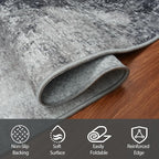 10x14 Area Rugs for Living Room Rug Washable: Abstract Large Rug Indoor Modern - Image 3