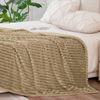 BEDELITE Fleece Blanket King Size – 3D Ribbed Jacquard Soft and Warm Decorative - Image 7