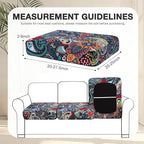 hyha 4Pcs Patio Cushion Covers, Stretch Outdoor Couch Cushion Covers Replacement - Image 2