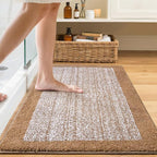 36x24 Large Bathroom Rugs Washable Non Slip, Coffee Bath Mat - Image 2