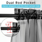 OVZME 2 Panels Black Valance - Image 2