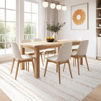 Nakagishi 10x12 Area Rug Living Room: Washable Boho Large Neutral Modern Soft - Image 7