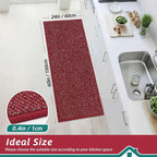 BEQHAUSE Kitchen Runner Rugs 24"x60", Non-Slip Kitchen Mats - Image 2