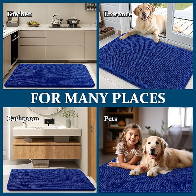 OLANLY Dog Door Mat for Muddy Paws 54x32, Absorbs Moisture and Dirt, Absorbent - Image 8