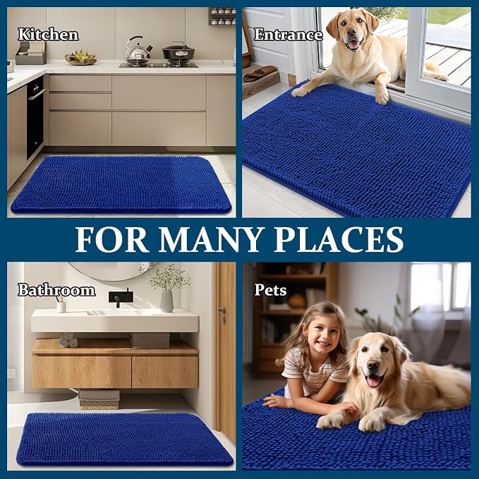 OLANLY Dog Door Mat for Muddy Paws 34x21, Absorbs Moisture and Dirt, Absorbent - Image 8