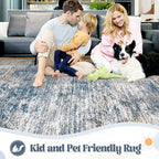 XLUEZ 10x14 Area Rugs for Living Room, Washable Modern Abstract Large Area Rug - Image 3