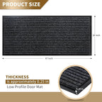 Yimobra Front Door Mat Outdoor Indoor Entrance, 100% Waterproof All-Season All - Image 2