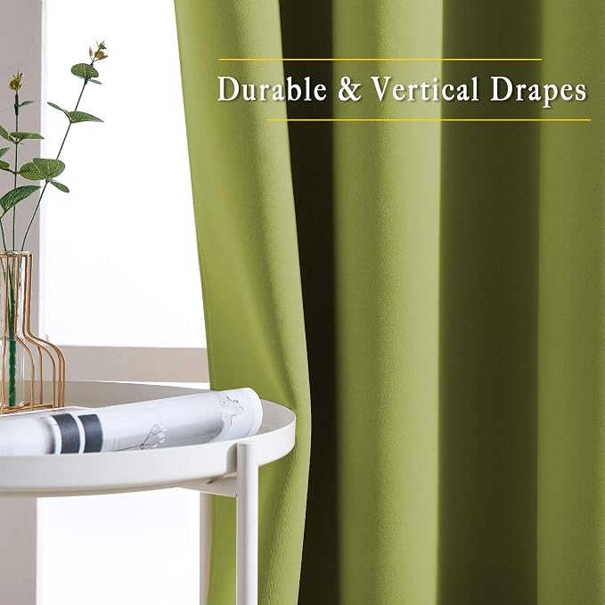 NICETOWN Room Darkening Room Divider Curtains 118 inches Long, Grommet Thermal - Image 5