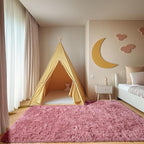 ONASAR Blush Area Rugs for Bedroom Living Room, Fluffy Fuzzy Shag Shaggy 4x6 - Image 7