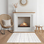Nakagishi 2X4 Rug Washable Area Rug: Small Soft Boho Farmhouse Neutral Moroccan - Image 7