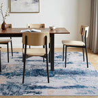 Toneed Abstract Area Rug Modern Washable Rug Soft Non Slip Rug Low Pile - Image 6