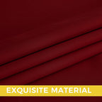 NICETOWN Room Darkening Draperies Curtains Panels, 2 Panels Burgundy Red W52 x - Image 6