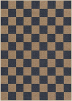 Lahome Colette Checkered Easy Jute Living Room Rugs, 5x7 Dining Room Office Rug - Image 7