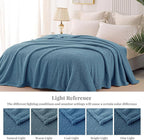 Whale Flotilla King Size Fuzzy Fleece Blanket, Fluffy Warm Soft Jacquard Bed - Image 9