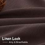 Nanspring Coffee Linen Boho Curtains - Image 5