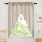 RYB HOME Curtain Tier and Swag Set, Privacy Sheer Curtains Window Treatment by RYBHOME
