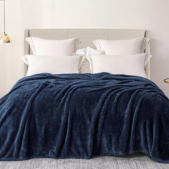 Exclusivo Mezcla Plush Fuzzy Fleece Bed Blanket Twin Size, Super Soft, Fluffy by ExclusivoMezcla