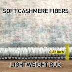 2'6''x8' Runner Rugs Washable Rug: Modern Abstract Hallway Runner Rug Indoor - Image 6