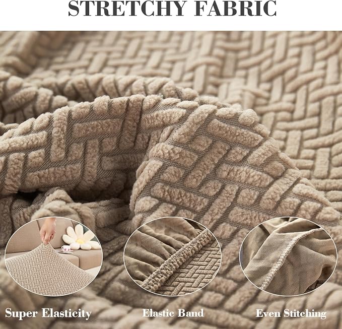 Couch Covers for 2 Cushion Sofa Pet Friendly Couch Cushion Covers Universal - Image 5